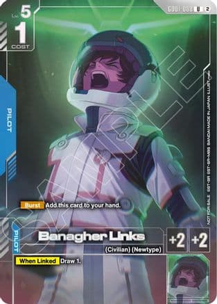 Banagher Links (Newtype Challenge 2026 Mission 4) — Gundam Promotional Cards