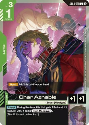 Char Aznable (World Championship Regionals 26-27 Season 2) — Gundam Promotional Cards