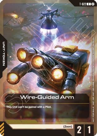 Wire-Guided Arm (T-022) Token (Left Hand) (World Championship Regionals 26-27 Season 2) — Gundam Promotional Cards