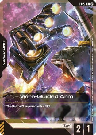 Wire-Guided Arm (T-022) Token (Right Hand) (World Championship Regionals 26-27 Season 2) — Gundam Promotional Cards