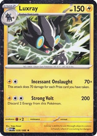 Luxray - 028/088 (Cosmos Holo) — Blister Exclusives Pokémon TCG card by Anesaki