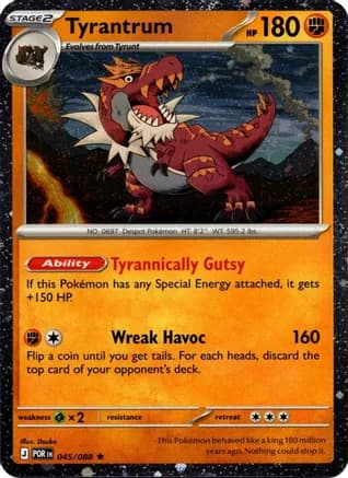 Tyrantrum - 045/088 (Cosmos Holo) — Blister Exclusives