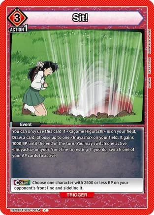 Sit! — UE23BT: Inuyasha