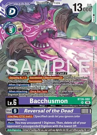 Bacchusmon // Reversal of the Dead — Timeless Bonds
