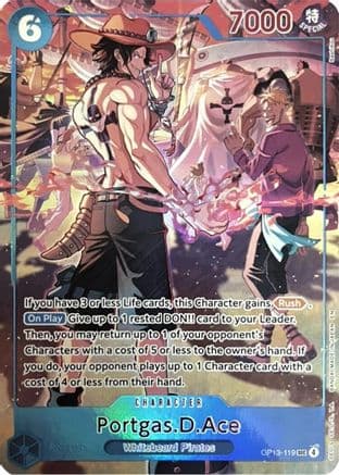 Portgas.D.Ace (119) (English Version 3rd Anniversary Set) — One Piece Promotion Cards
