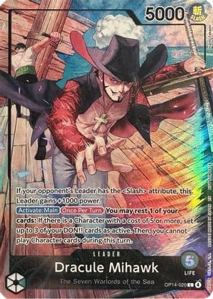 Dracule Mihawk (2026 PSA Magazine Promo) — One Piece Promotion Cards