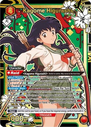 Kagome Higurashi (066) (SR*) (Box Topper Gold Foil) — Union Arena card