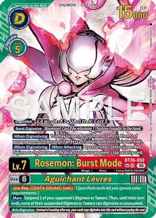 Rosemon: Burst Mode // Aguichant Levres (SP) — Timeless Bonds