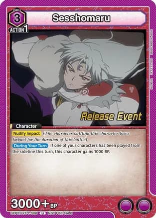 Sesshomaru (006) — UE23BT: Inuyasha Release Event Cards