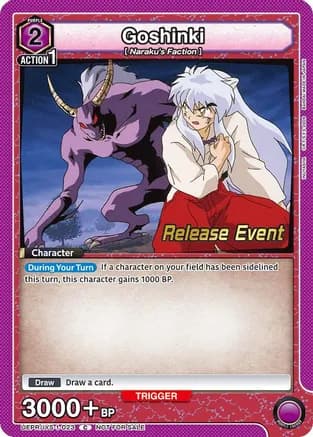 Goshinki — UE23BT: Inuyasha Release Event Cards