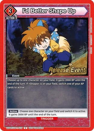 I'd Better Shape Up — UE23BT: Inuyasha Release Event Cards