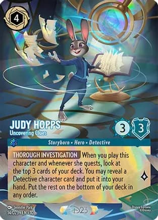 Judy Hopps - Uncovering Clues — D23 Promos