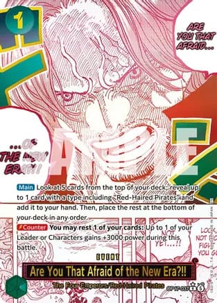Are You That Afraid of the New Era?! (Alternate Art) — The World's Strongest Warriors