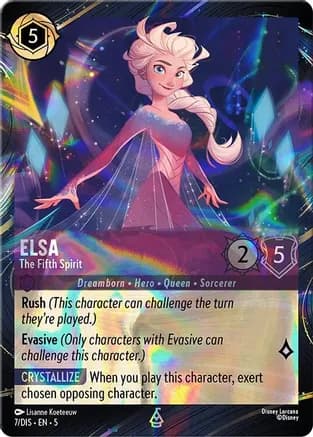 Elsa - The Fifth Spirit (Magical Places Promo) — Disney Lorcana Promo Cards