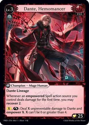 Dante, Hemomancer — .asphodel/paradise