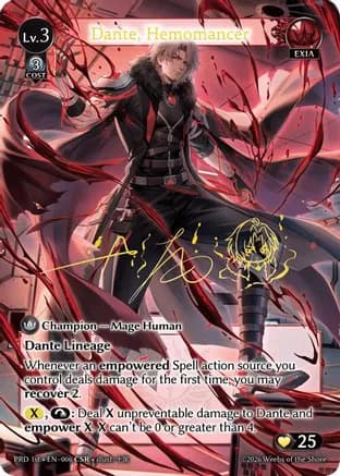 Dante, Hemomancer (CSR) — .asphodel/paradise
