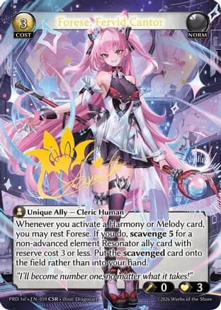 Forese, Fervid Cantor (CSR) — .asphodel/paradise