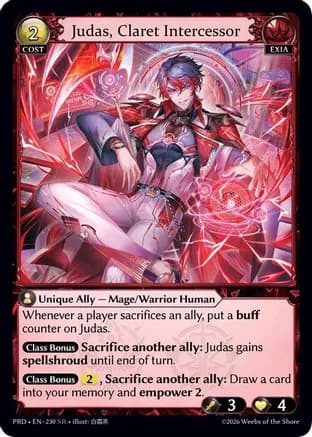Judas, Claret Intercessor — .asphodel/paradise