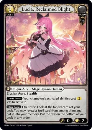 Lucia, Reclaimed Blight — .asphodel/paradise