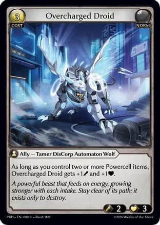 Overcharged Droid — .asphodel/paradise