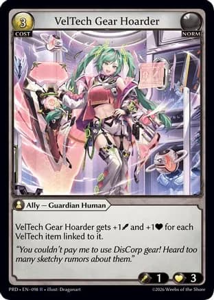 VelTech Gear Hoarder — .asphodel/paradise