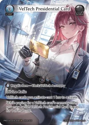 VelTech Presidential Card — .asphodel/paradise