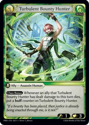 Turbulent Bounty Hunter (Interference Curio Foil) — .asphodel/paradise