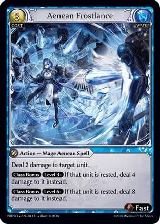 Aenean Frostlance — Grand Archive TCG card