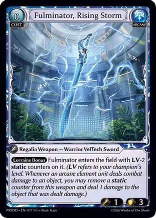 Fulminator, Rising Storm — .asphodel/paradise Starter Decks