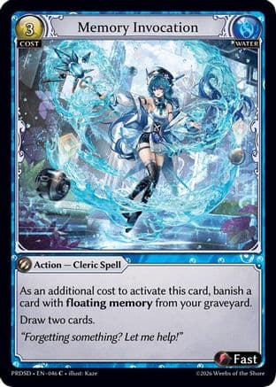 Memory Invocation — Grand Archive TCG card