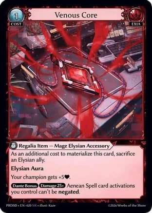 Venous Core — .asphodel/paradise Starter Decks