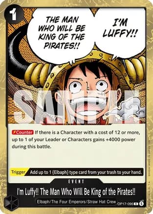 I'm Luffy!! The Man Who Will Be King of the Pirates!! — The World's Strongest Warriors