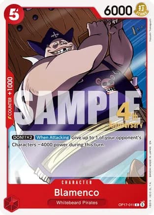 Blamenco — The World's Strongest Warriors Release Event Cards