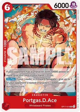 Portgas.D.Ace — The World's Strongest Warriors Release Event Cards