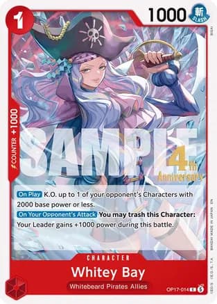 Whitey Bay — The World's Strongest Warriors Release Event Cards