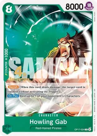 Howling Grab — The World's Strongest Warriors Release Event Cards