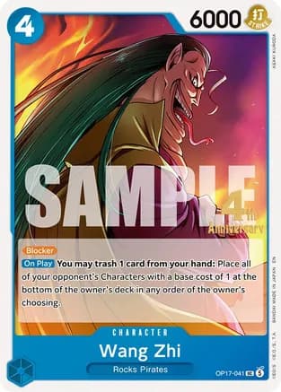 Wang Zhi — The World's Strongest Warriors Release Event Cards
