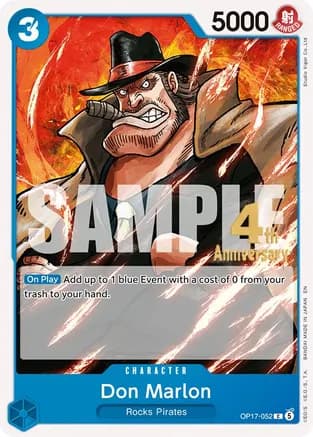 Don Marlon — The World's Strongest Warriors Release Event Cards