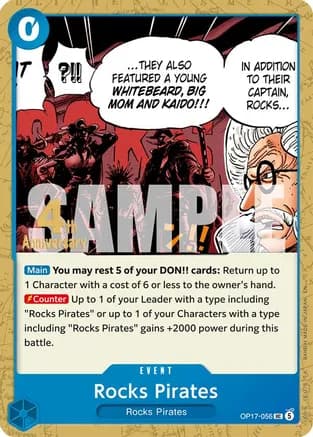 Rocks Pirates — The World's Strongest Warriors Release Event Cards