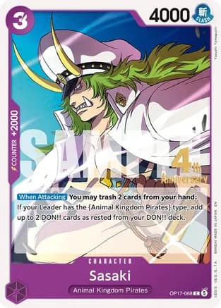 Sasaki — The World's Strongest Warriors Release Event Cards