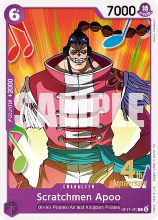 Scratchmen Apoo — The World's Strongest Warriors Release Event Cards