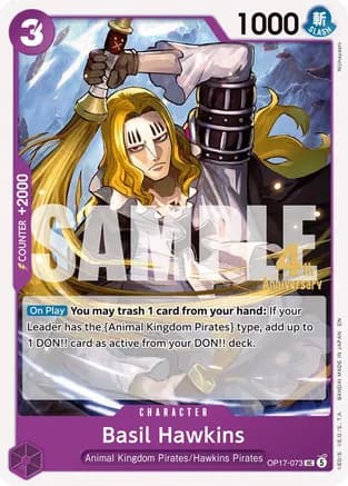 Basil Hawkins — The World's Strongest Warriors Release Event Cards