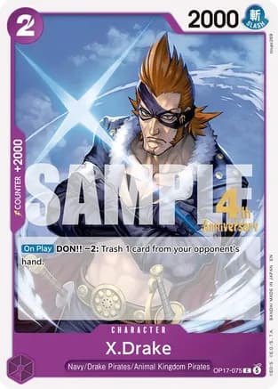 X.Drake — The World's Strongest Warriors Release Event Cards