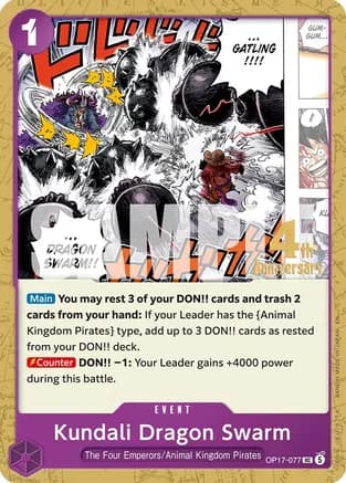 Kundali Dragon Swarm — The World's Strongest Warriors Release Event Cards