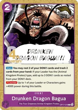 Drunken Dragon Bagua — The World's Strongest Warriors Release Event Cards