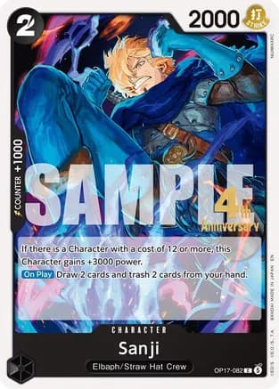 Sanji — The World's Strongest Warriors Release Event Cards