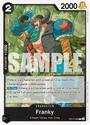 Franky — The World's Strongest Warriors Release Event Cards