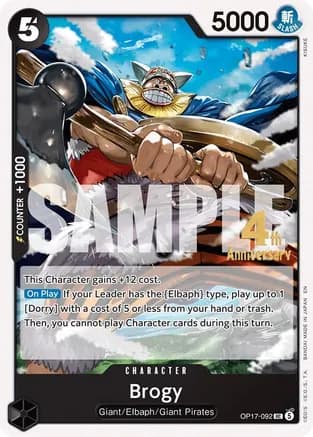Brogy — The World's Strongest Warriors Release Event Cards
