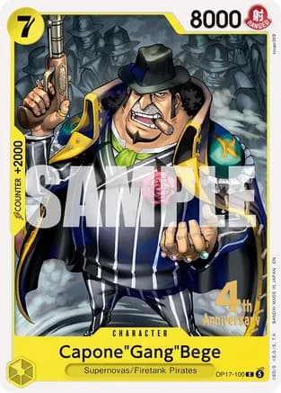 Capone"Gang"Bege — The World's Strongest Warriors Release Event Cards