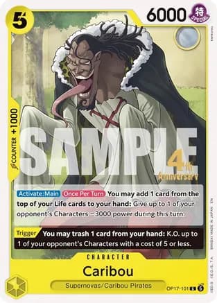 Caribou — The World's Strongest Warriors Release Event Cards
